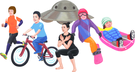 趣味中心のアクティブなライフスタイル